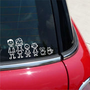 30190# Various Sizes family members car sticker vinyl car decal waterproof stickers on car truck bumper rear window