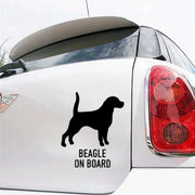 CK20426# Various Sizes Die-cut Vinyl Decal Beagle on Board Car Sticker Waterproof Auto Decors on Bumper Rear Window