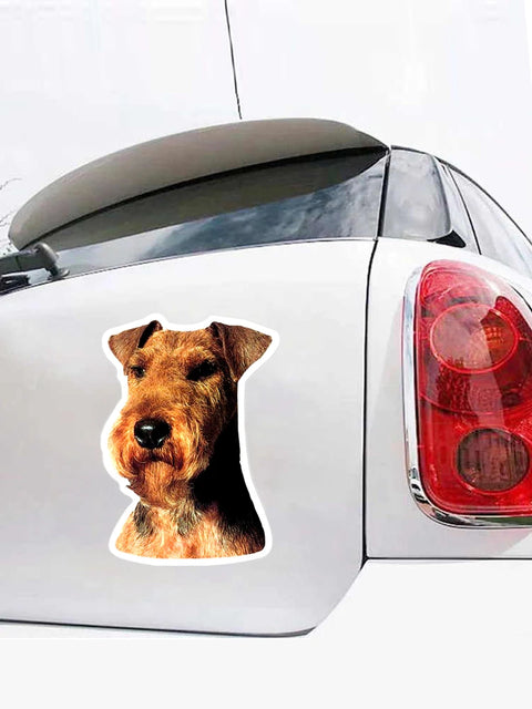 S41162# Various Sizes Self-adhesive Decal Welsh Terrier Car Sticker Waterproof Auto Decors on Bumper Rear Window