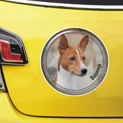 S61929# Basenji Dog Self-adhesive Decal Car Sticker Waterproof Auto Decors on Bumper Rear Window Laptop Choose Size