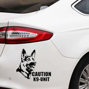 CS-10072# caution K9 unit funny vinyl car sticker waterproof car decal stickers on car truck bumper rear window choose size