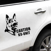 CS-10072# caution K9 unit funny vinyl car sticker waterproof car decal stickers on car truck bumper rear window choose size