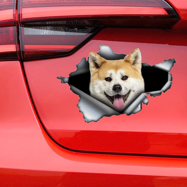 Akita Dog Pet Animal Self-adhesive Decal Car Sticker Waterproof Auto Decors on Bumper Rear Window Laptop Choose Size #S60448