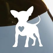 Chihuahua Die-Cut Vinyl Decal Car Sticker Waterproof Auto Decors on Car Body Bumper Rear Window Laptop Choose Size #S60608