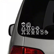 30190# Various Sizes family members car sticker vinyl car decal waterproof stickers on car truck bumper rear window