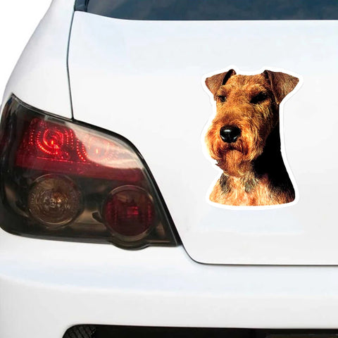 S41162# Various Sizes Self-adhesive Decal Welsh Terrier Car Sticker Waterproof Auto Decors on Bumper Rear Window