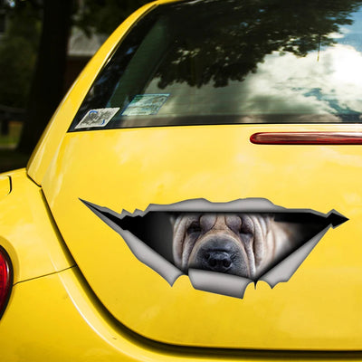 Shar Pei Dog 17CM\20CM Self-adhesive Decal Car Sticker Waterproof Auto Decors on Bumper Rear Window Laptop # S60433