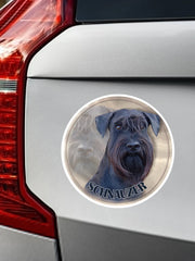 S40399# Various Sizes PVC Decal Schnauzer Dog Pet Animal Car Sticker For Bumper Rear Window Laptop Refrigerator Toilet