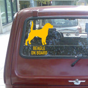 CK20426# Various Sizes Die-cut Vinyl Decal Beagle on Board Car Sticker Waterproof Auto Decors on Bumper Rear Window