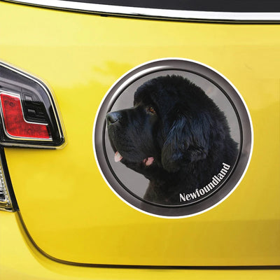 Newfoundland Dog V2 Self-adhesive Decal Car Sticker Waterproof Auto Decors on Bumper Rear Window Laptop #S60979