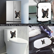 PVC-0167# Various Sizes Self-adhesive Decal French Bulldog Car Sticker Waterproof Auto Decors on Bumper Rear Window