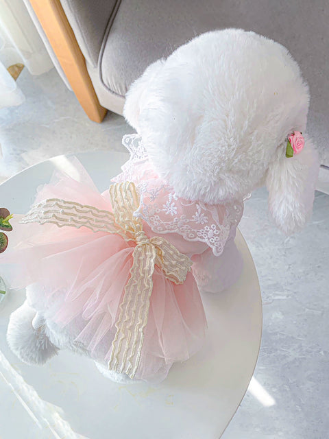 Pet Cat Dog Clothes Bichon Teddy Puppy Cat Clothes Small Size Dogs Princess Dress Princess Style Wedding Dress