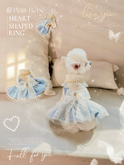 Little Princess Charlotte Maltese Wedding Dress Puppy Fall and Winter Yorkshire Ragdoll Teddy Pet Clothes