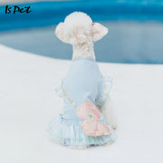 Ispet Pet Dog Clothes Princess Skirt Autumn Clothing Dress Teddy Bichon Small Size Dogs Cute Pettiskirt