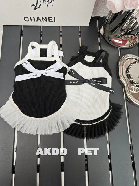 Pet Dog Cat Spring Summer Clothes Small Size Dogs York Summer Maltese Classic Style Camisole Dress