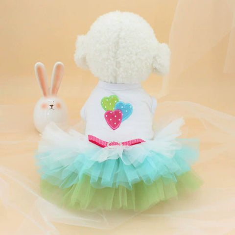 Dog Clothes Autumn Teddy Bichon Pomeranian Small Dog Pet Princess Dress Spring and Autumn Clothing Thin Trendy