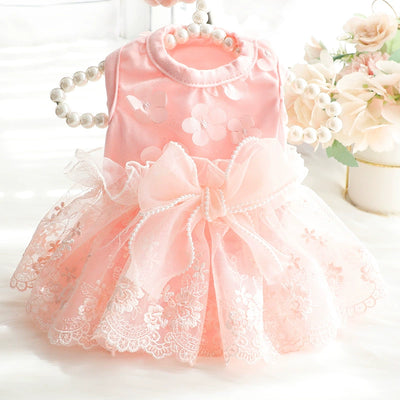 Pet Clothes Summer Thin Teddy Bichon Pomeranian Puppy Dog Cute Princess Dress Muppet Cat Tulle Tutu Skirt