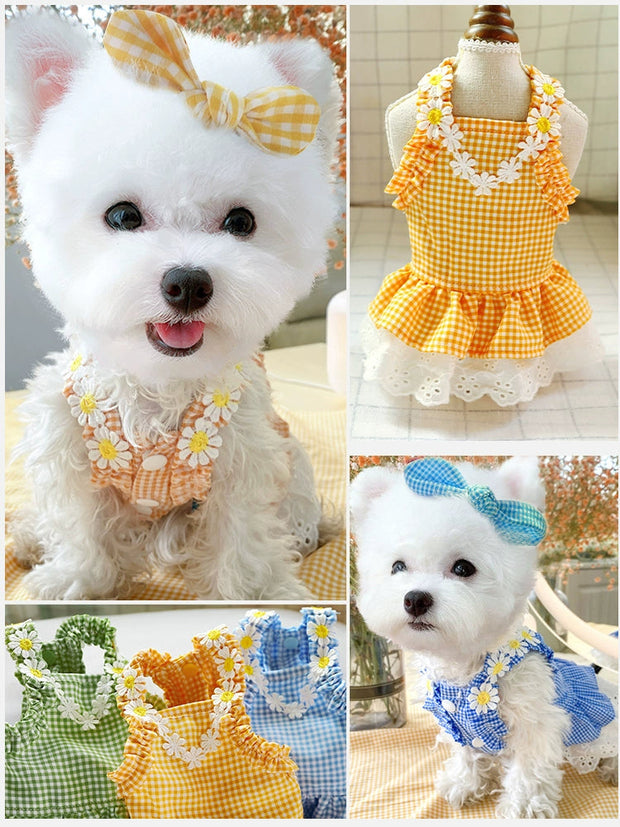 Dog Skirt Teddy Bichon Pomeranian Puppy Cat Pet Summer Thin Mini Sundress Dog Clothes Princess 1627207:12809780809#122216750:8199557611 $ Beautiful collection under $10 IPPA Phones