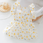 Flying Sleeve Floral Princess Dress Dog Clothes Summer Thin Teddy Bichon Yorkshire Pet Summer 1627207:28320#122216750:2644243138 $ Beautiful collection under $10 IPPA Phones
