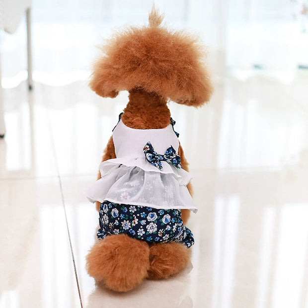 Floral Four Feet Teddy Puppy Princess Skirt Spring and Summer Thin Summer Clothes Pet Chihuahua Small Puppies 1627207:23828954415#122216750:42189994 $ Beautiful collection under $10 IPPA Phones