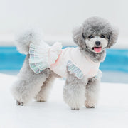 Ispet Pet Dog Clothes Princess Skirt Autumn Clothing Dress Teddy Bichon Small Size Dogs Cute Pettiskirt