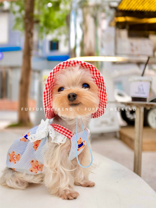 Furfur Weekend Puppy Clothes Pet Dress K-style Chest Back Spring Summer Small Size Dogs Yorkshire Bichon 1627207:23898204591#122216750:42189994 $ Beautiful collection under $10 IPPA Phones