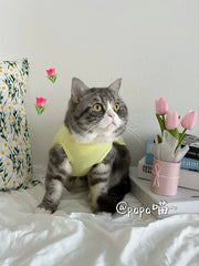 [Papa Meow] Tulip Flower Pocket Pet Cat Dog Clothes Thin Teddy Bichon Spring/Summer Dress