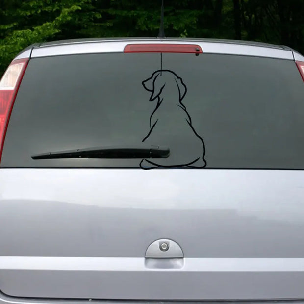 Funny Dog Moving Tail Car Sticker Window Wiper Decals Dog Sticker Car Rear Sticker Wiper Tail Decals Windshield Interesting