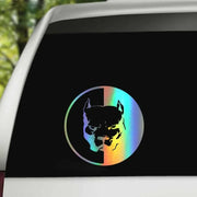 Classic Car Sticker 3D Horror Pitbull Funny Sticker On Car Stickers and Decals Rear Window PVC Car Styling.