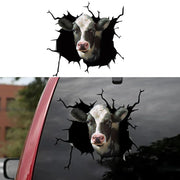 Animal Car Stickers Waterproof PVC Auto Scratch Occlude 3D Simulation Electrostatic Decal Car Window Home Decoration