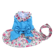 Pet Dress Shirt Floral & Bow with Matching Leash Dress Skirt 14:173#Blue;5:361386 $ Beautiful collection under $10 IPPA Phones