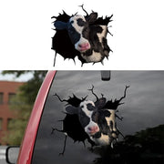 Animal Car Stickers Waterproof PVC Auto Scratch Occlude 3D Simulation Electrostatic Decal Car Window Home Decoration