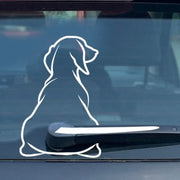 Funny Dog Moving Tail Car Sticker Window Wiper Decals Dog Sticker Car Rear Sticker Wiper Tail Decals Windshield Interesting