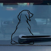 Funny Dog Moving Tail Car Sticker Window Wiper Decals Dog Sticker Car Rear Sticker Wiper Tail Decals Windshield Interesting